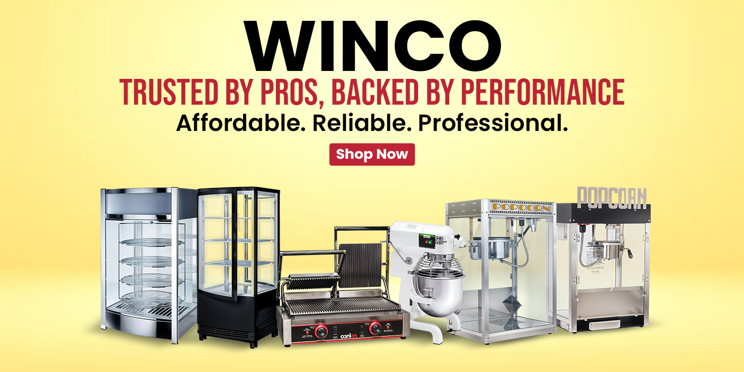 Professional pizza tools including pizza peels, turners, and brushes with blue handles shown on yellow background for pizza making.